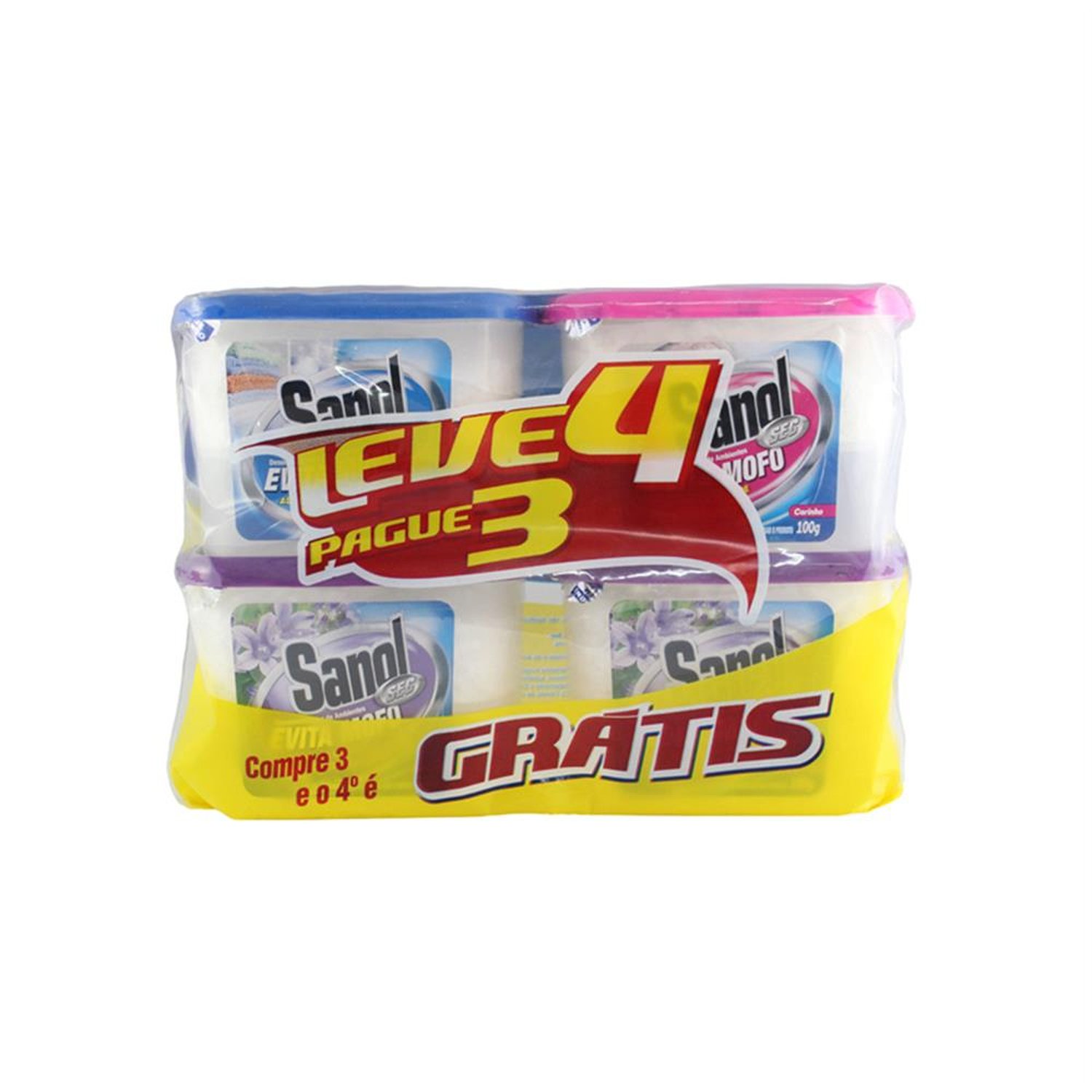 Kit Evita Mofo Sanol Sec Leve 4 Pague 3 - Caixa Com 4 Kits