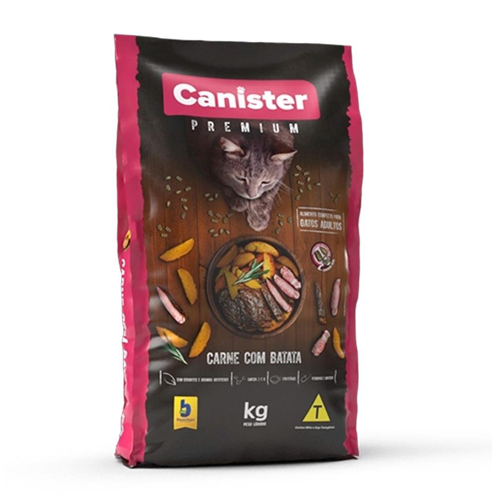 Canister Gato Carne Com Batata 25Kg
