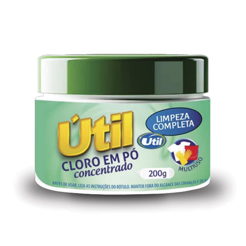 Cloro Pó Util 200Gr Limp. Geral Pote