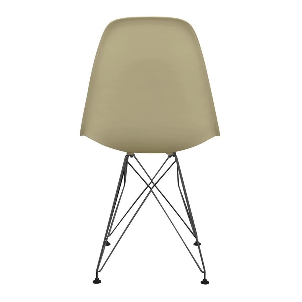 Cadeira Eames polipropileno Fendi Eiffel Preto
