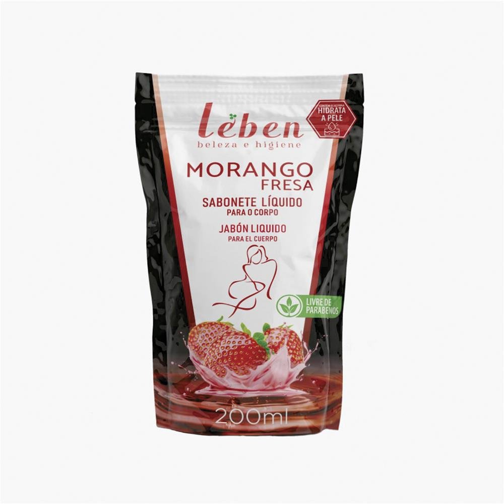 Sabonete Leben Liquido Sache 200ml Morango