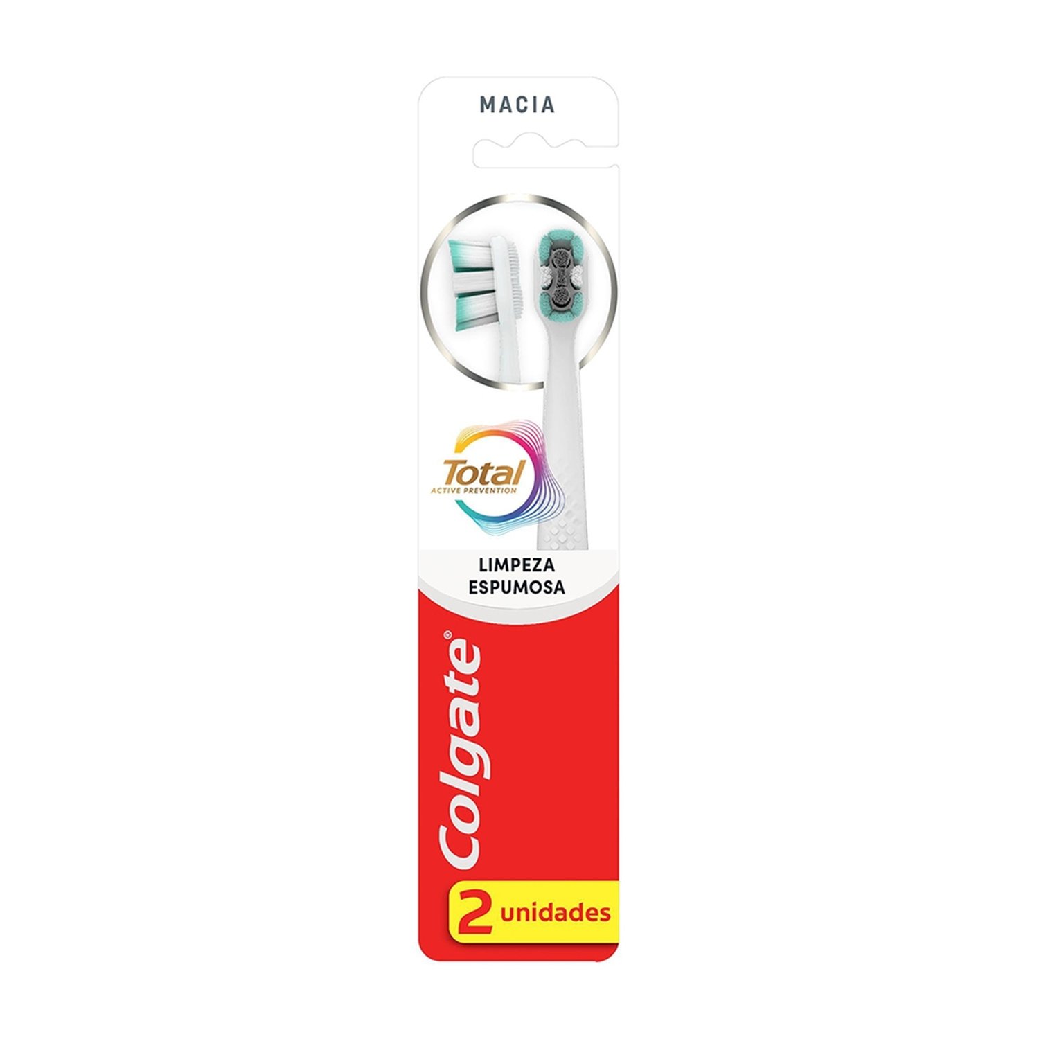 Escova Colgate Total Clean Sof - Embalagem com 2 Unidades