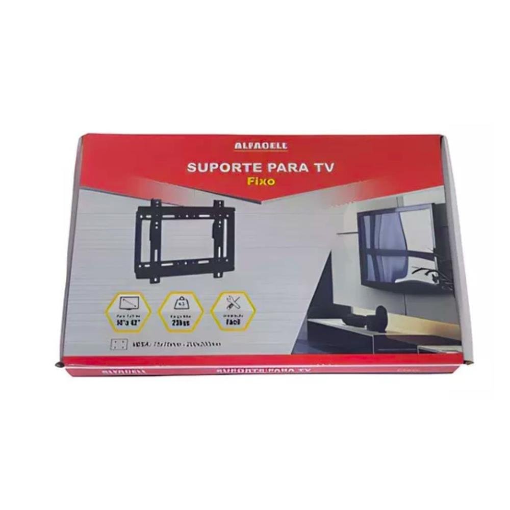 Suporte Fixo Para TV 14" a 42" Alfacell até 25KG 29X19 Cm AL54010