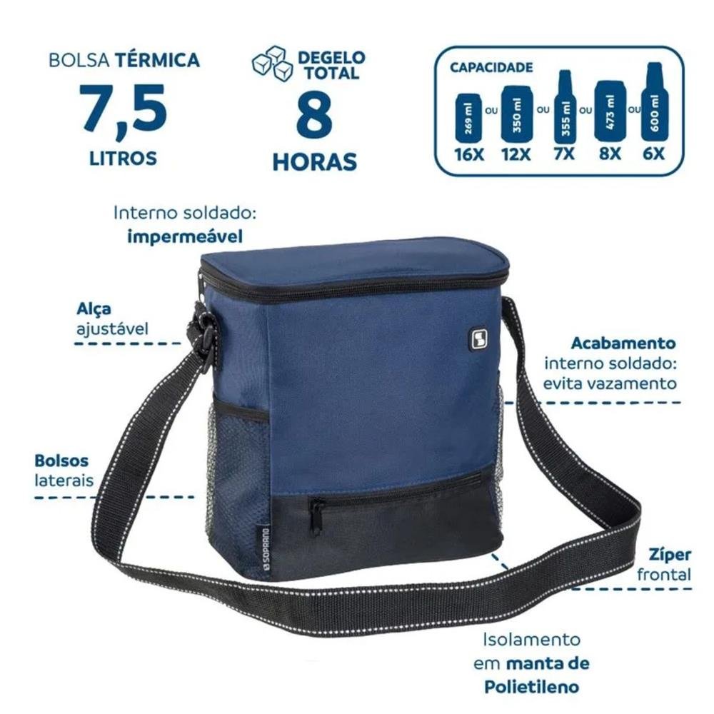 Bolsa Térmica Tropical 7,5L - Soprano Azul