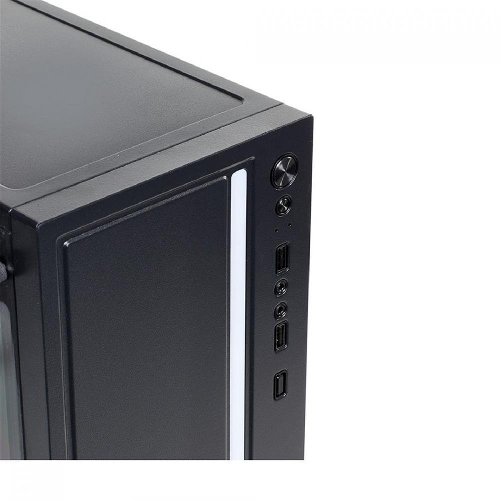 Gabinete Gamer Liketec Craft RGB, Mid Tower, Acrílico, M-ATX, Black, LC-MT-CRAFT-2021