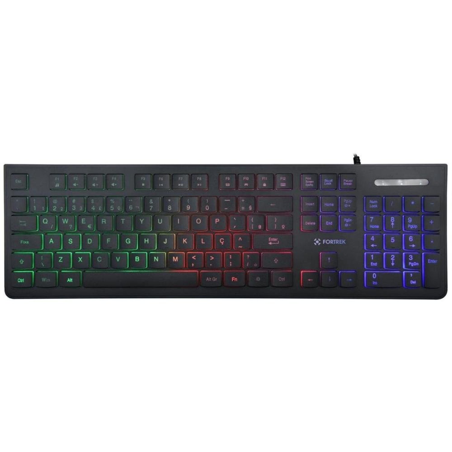 Teclado Gamer Multimídia Fortrek Black Eagle Preto Un.Venda: Pc/1