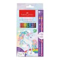 Lápis de Cor Faber Castell 12 Cores Unicórnio 2X12X1