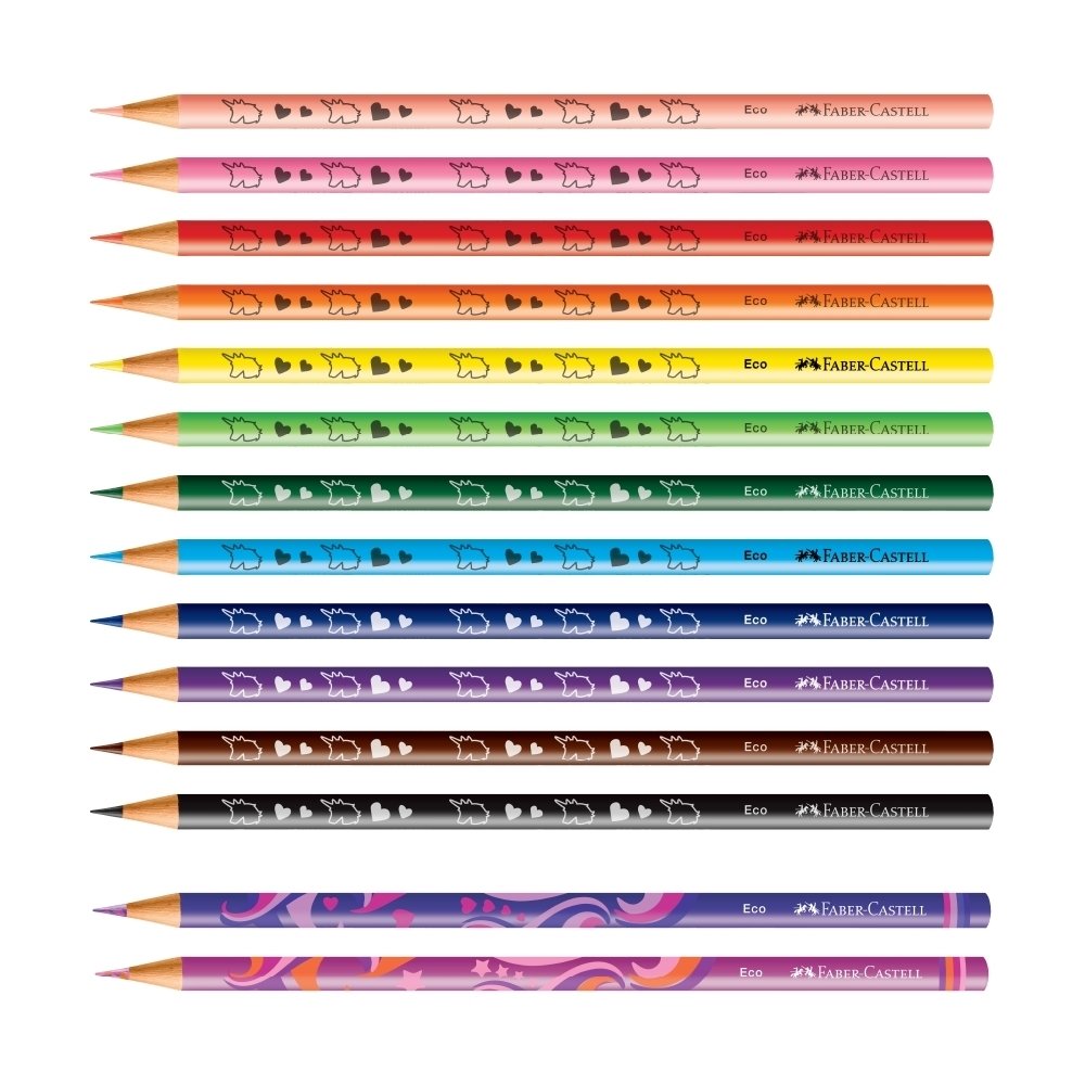 Lápis de Cor Faber Castell 12 Cores Unicórnio 2X12X1