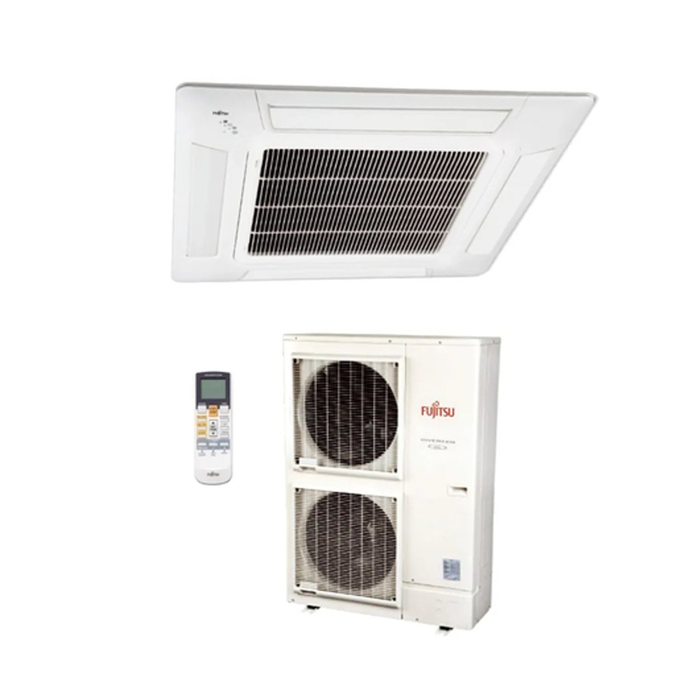 Ar Condicionado Split Cassete 4 Vias Fujitsu Inverter 42000 BTU h Quente e Frio R-410a 380V 3f