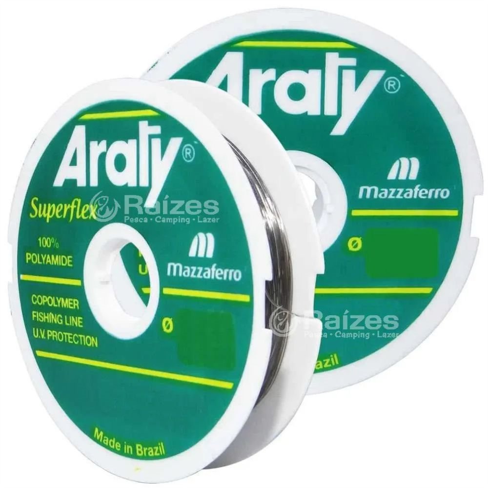Linha de Pesca Araty Superflex Fume 0,70mm 100m - Embalagem com 10 Unidades