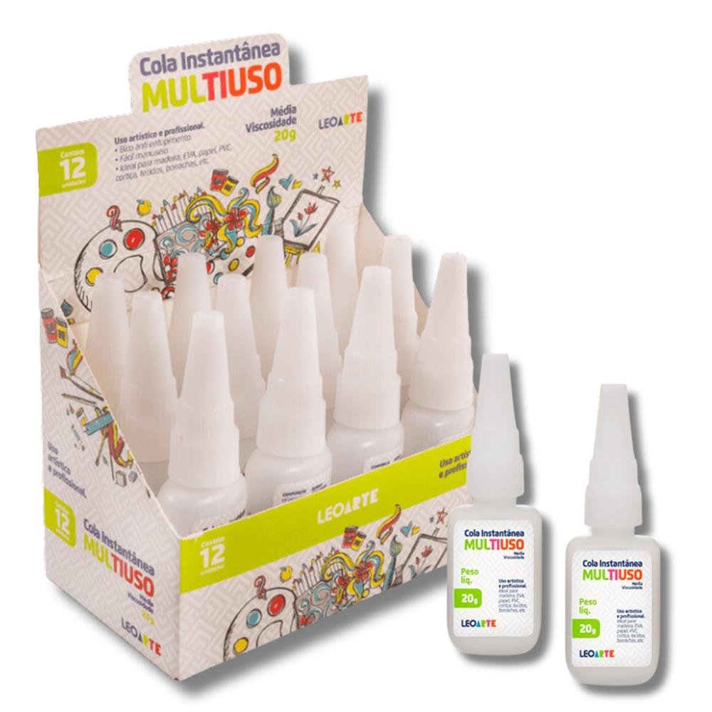 Cola Instantanea 20g Media 2 Viscosidade Caixa 12 Unidades