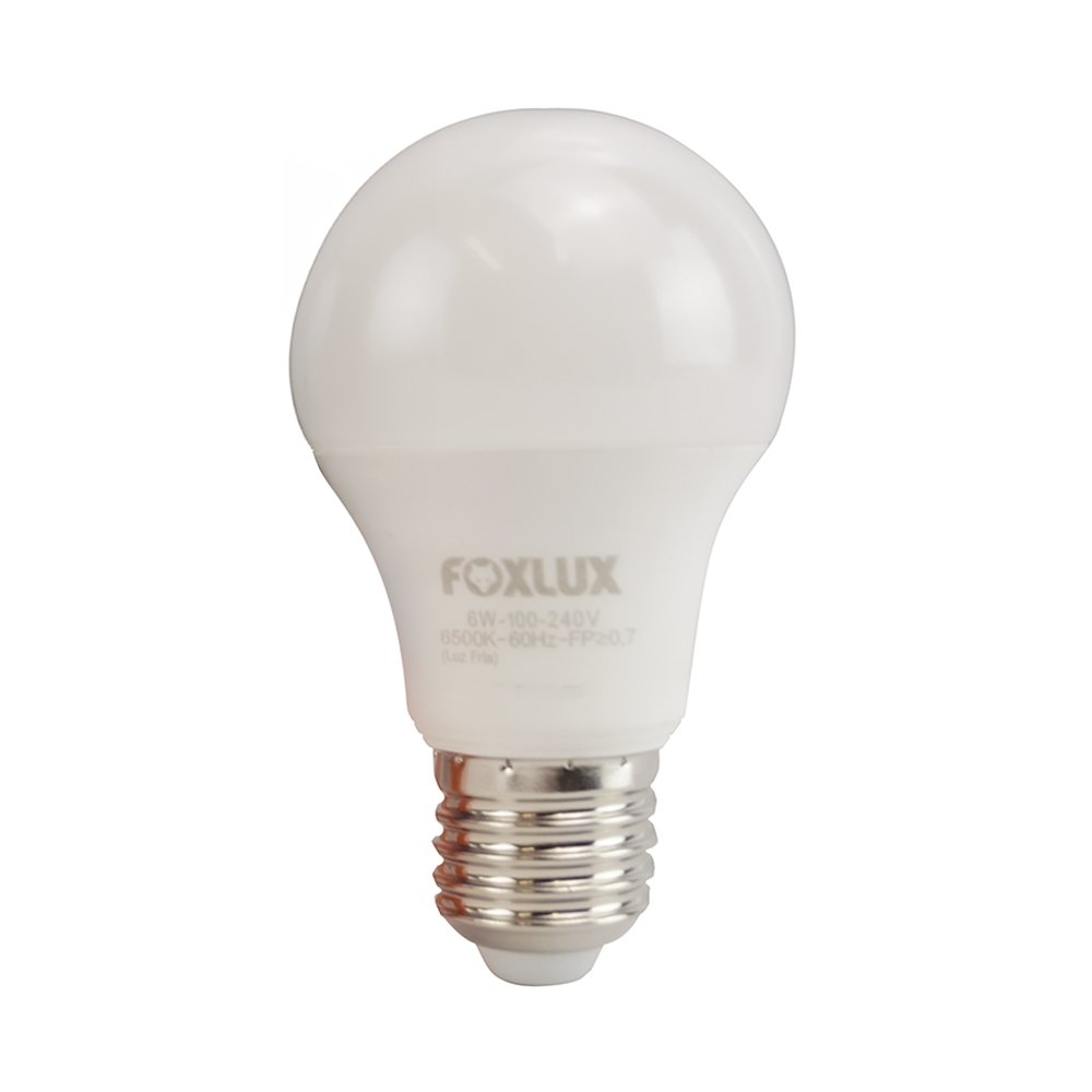 Lâmpada Foxlux Led Bulbo 6w 6,5k Bivolt