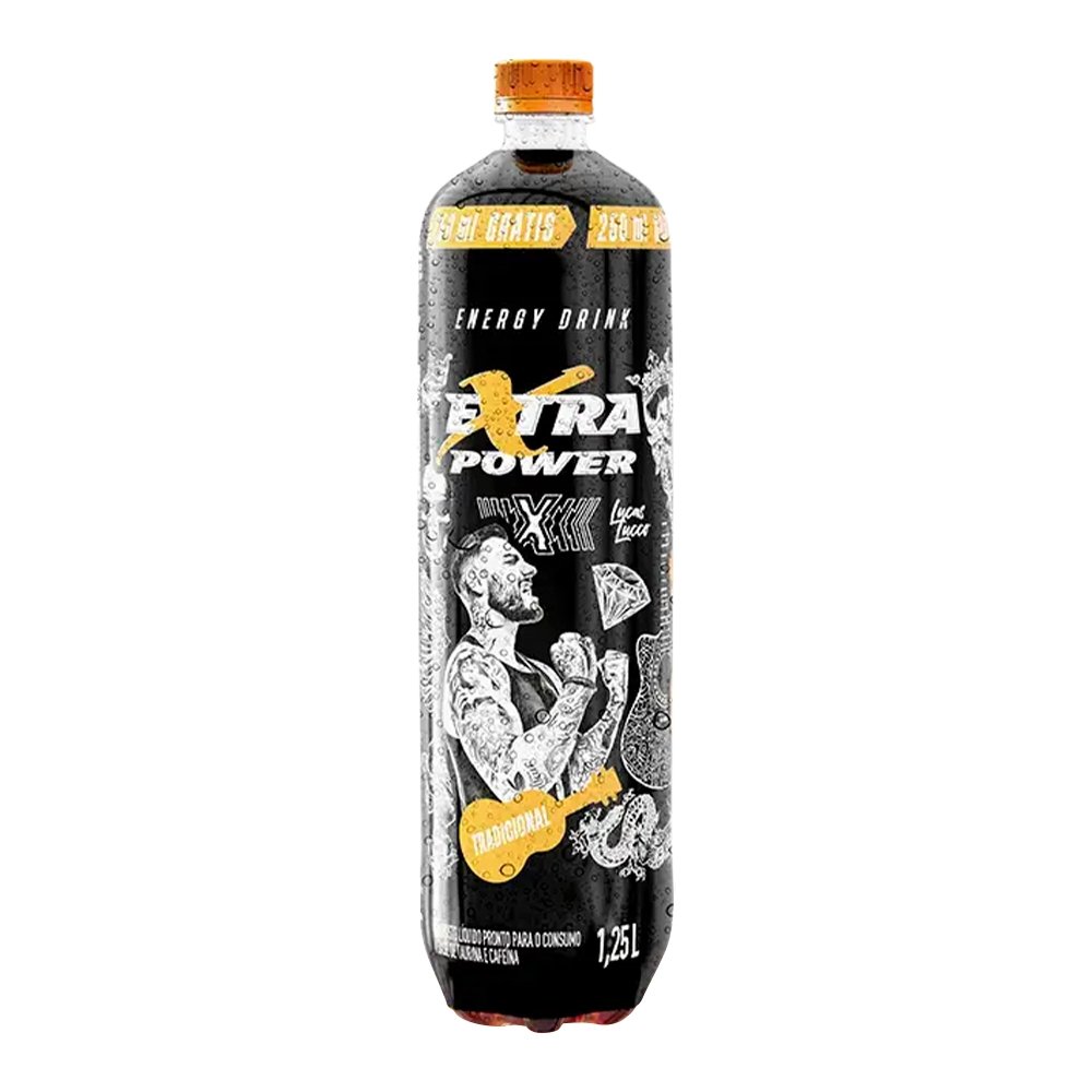 Energético Extra Power Tradicional Pet 1L + 250 ml Grátis - Embalagem com 6 Unidades