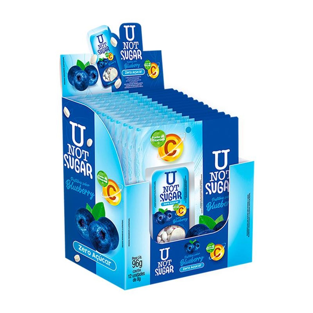 U Not Sugar Vitamina C Blueberry 12x8g
