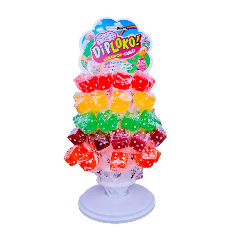 Lollipop Cubo Sortido 60x15g - Danilla