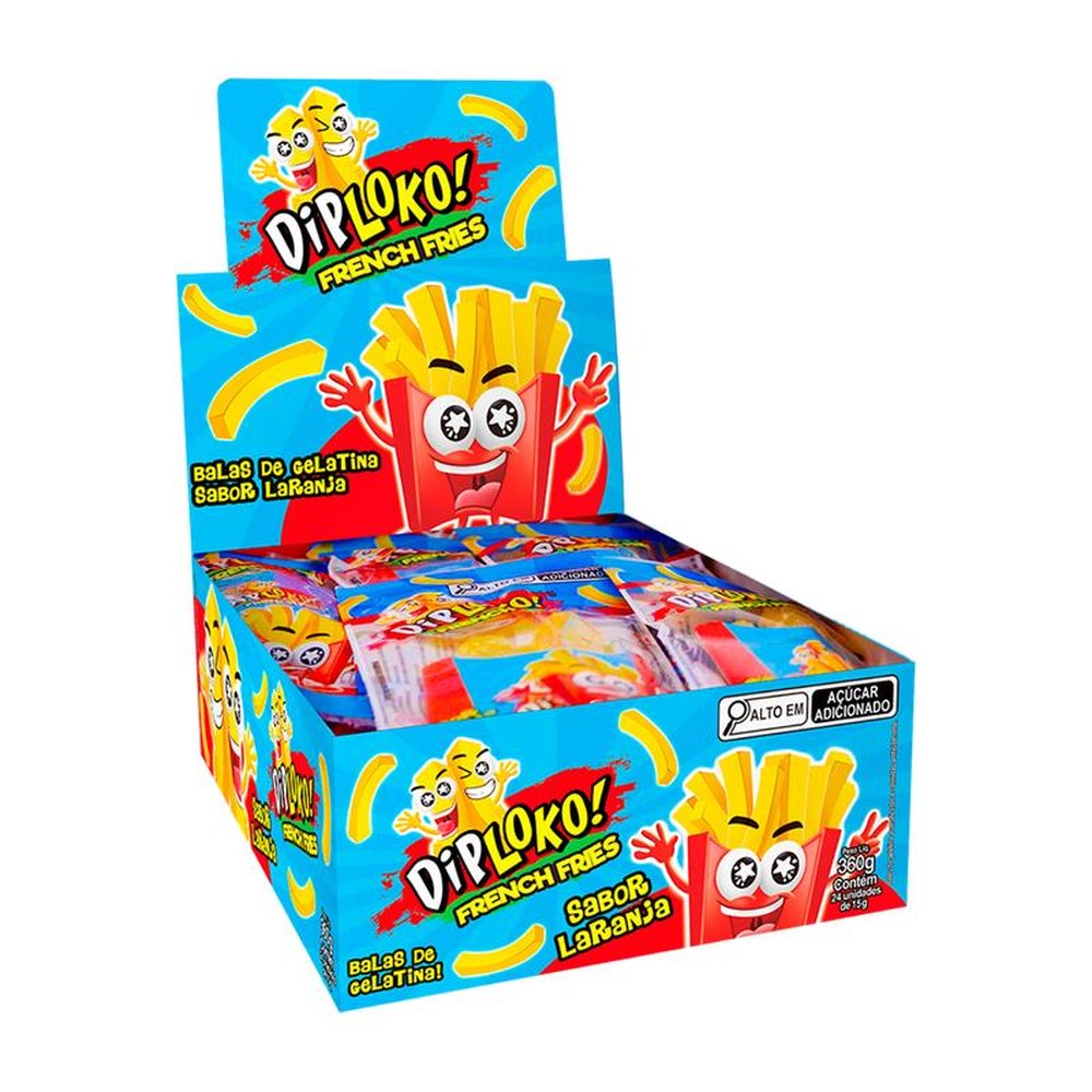 French Fries Gummy 24x15g - Danilla