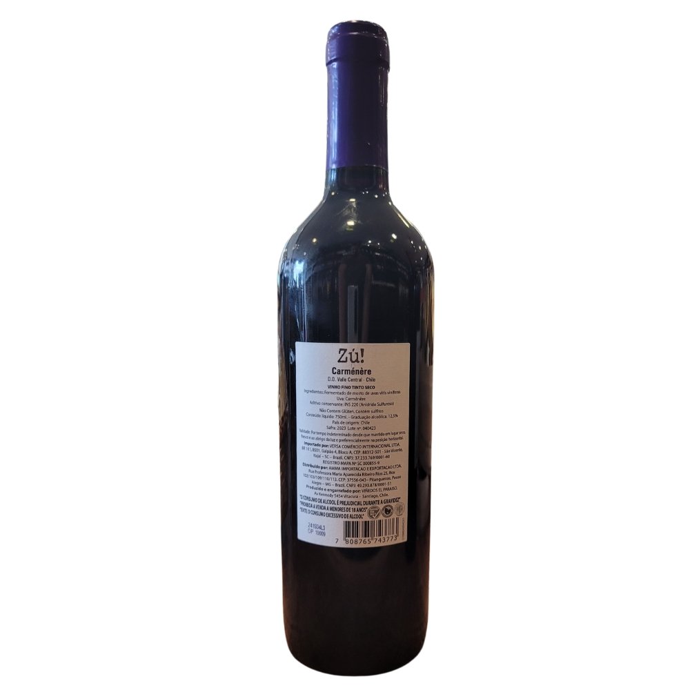 Vinho Tinto Zú Edicion Especial Carmenere 750ml