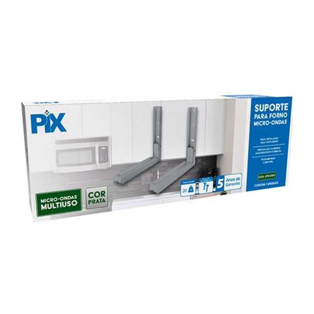 Suporte Multi-uso Forno Microondas - Prata ( Resistente )