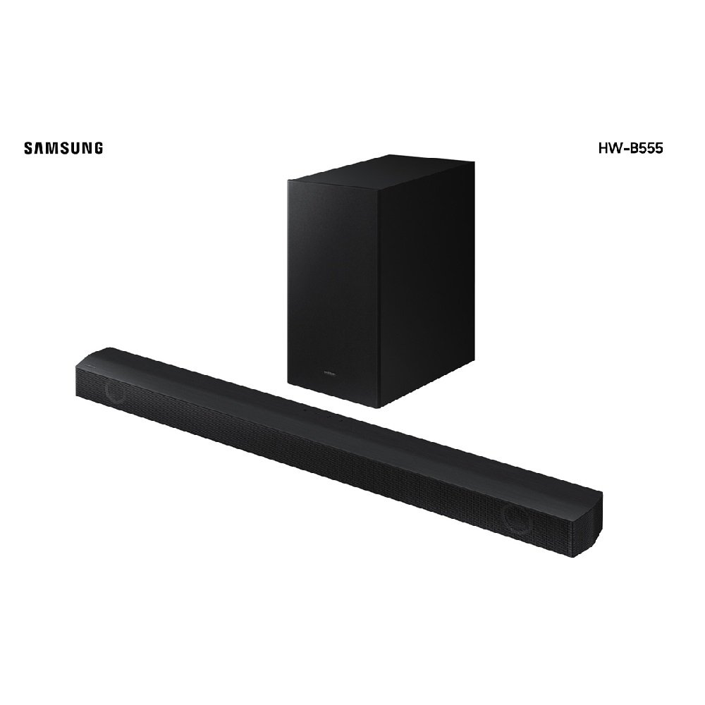 Soundbar Samsung HW-B555 com 2.1 canais, Bluetooth e Subwoofer sem fio