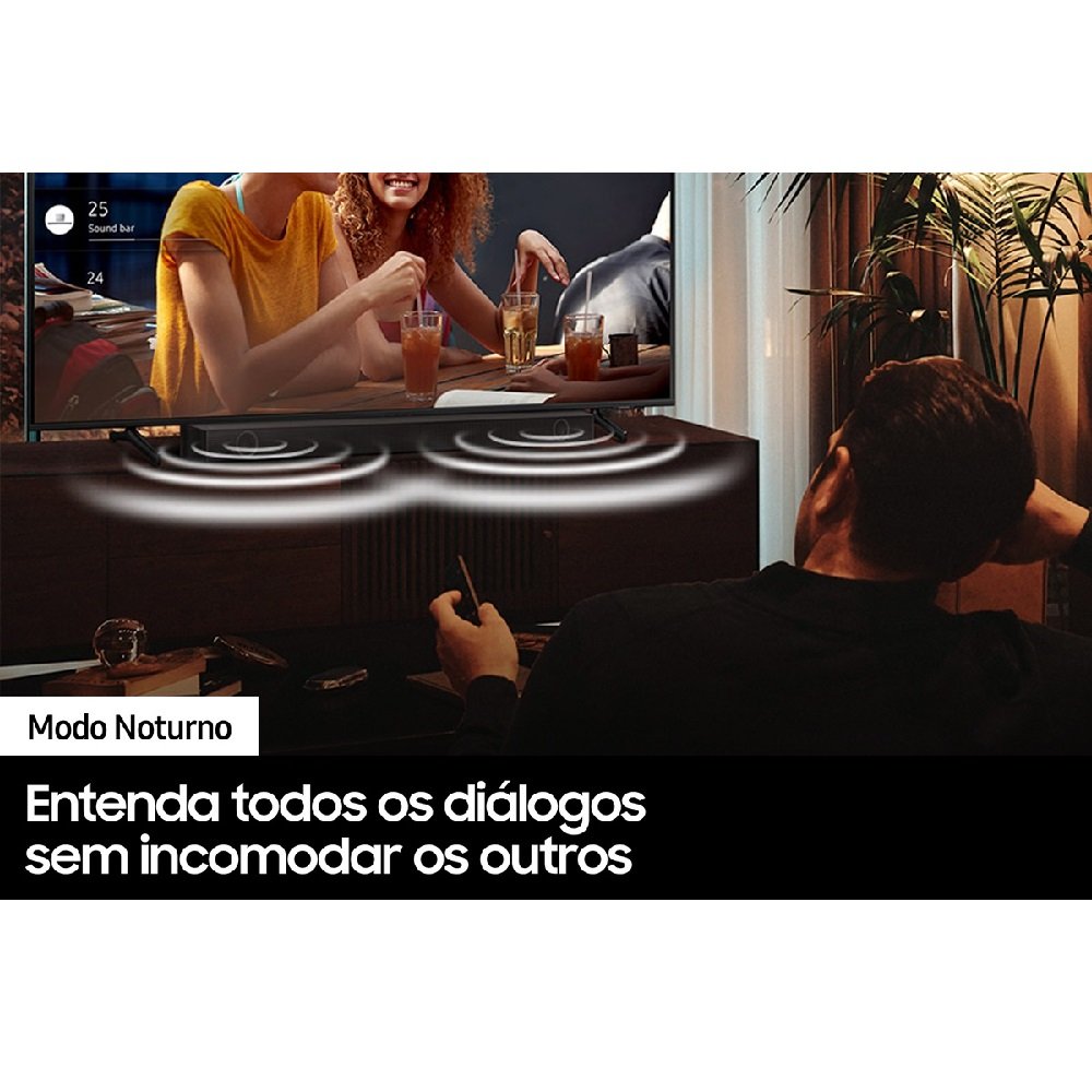 Soundbar Samsung HW-B555 com 2.1 canais, Bluetooth e Subwoofer sem fio