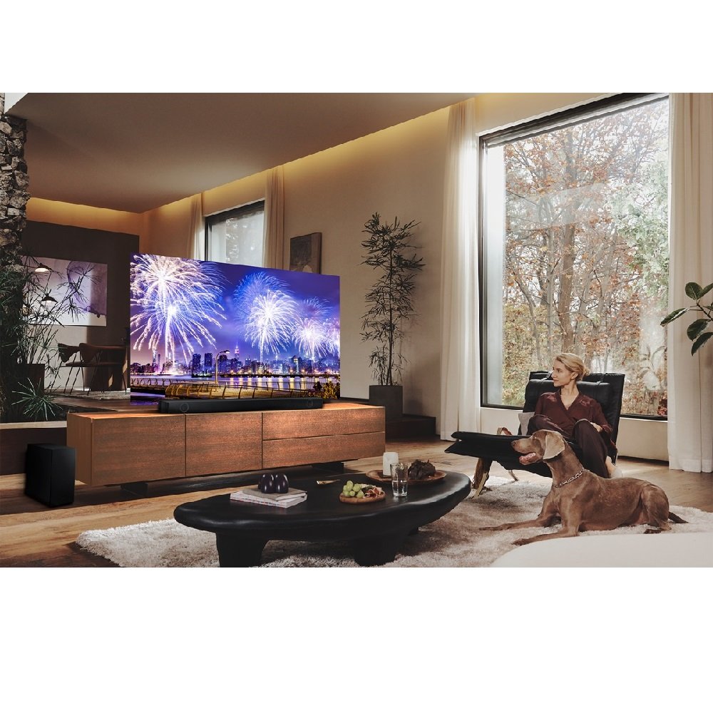 Soundbar Samsung HW-B555 com 2.1 canais, Bluetooth e Subwoofer sem fio