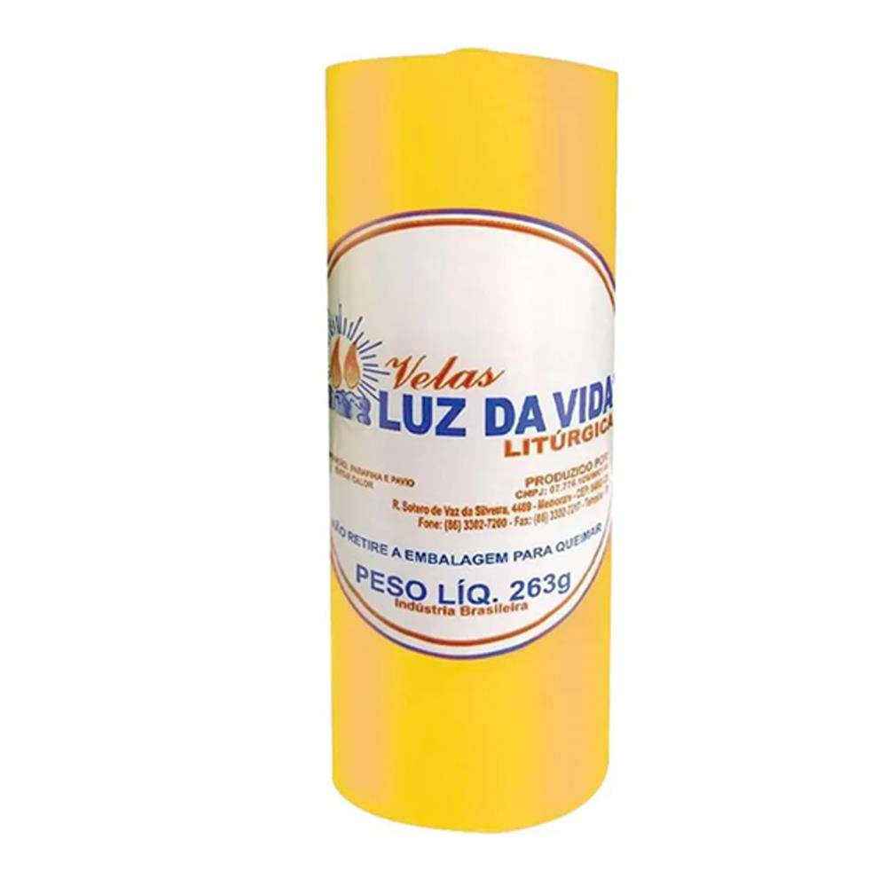 Vela 7 Dias 1 Peça 50mmx263g Amarela Luz Da Vida
