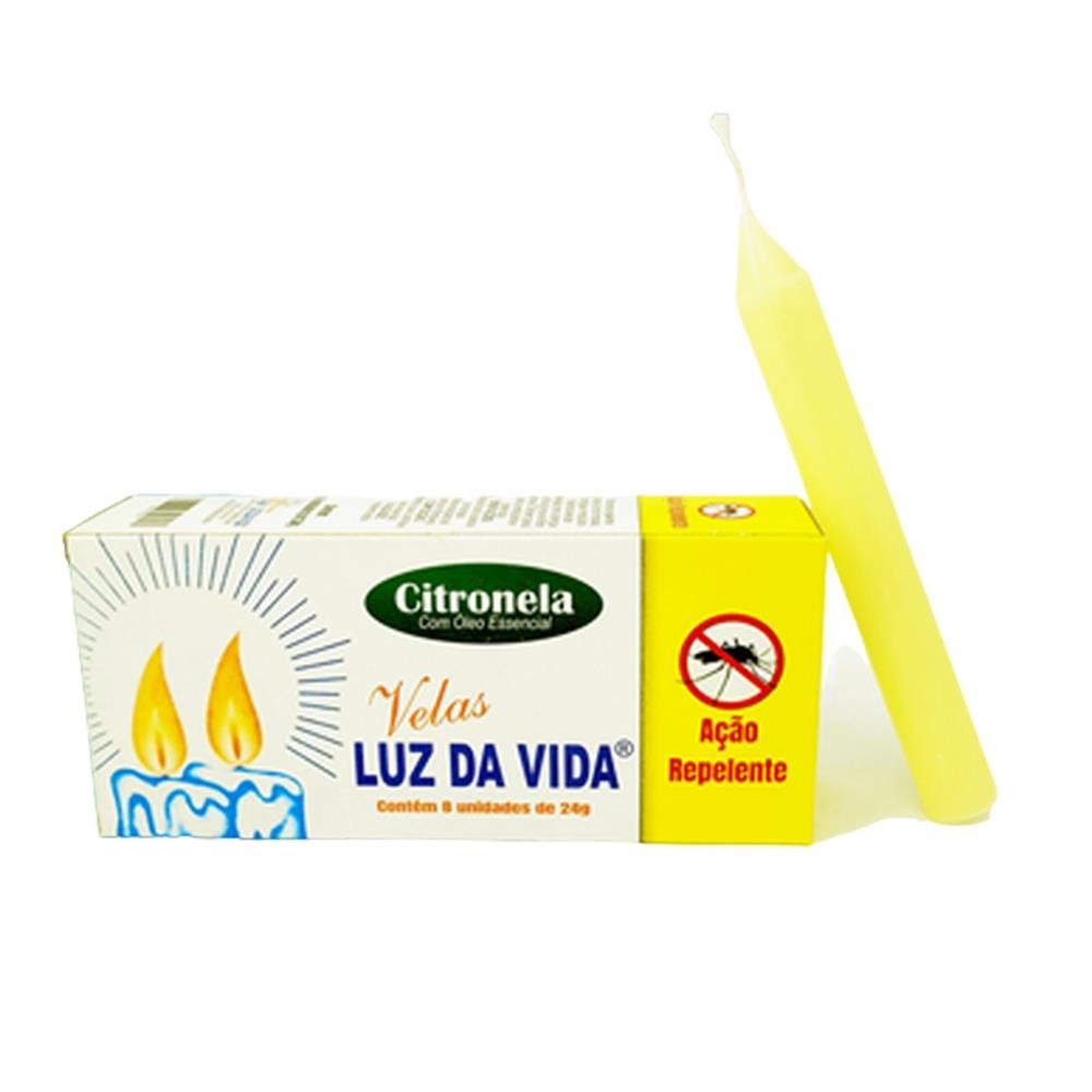 Vela Luz Da Vida 1 Peça Número 05 Citronela
