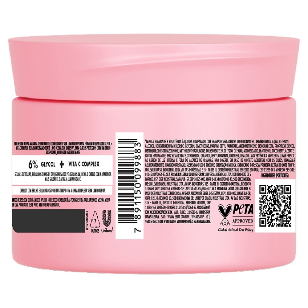 Creme de Tratamento Seda Luminous UV 300g