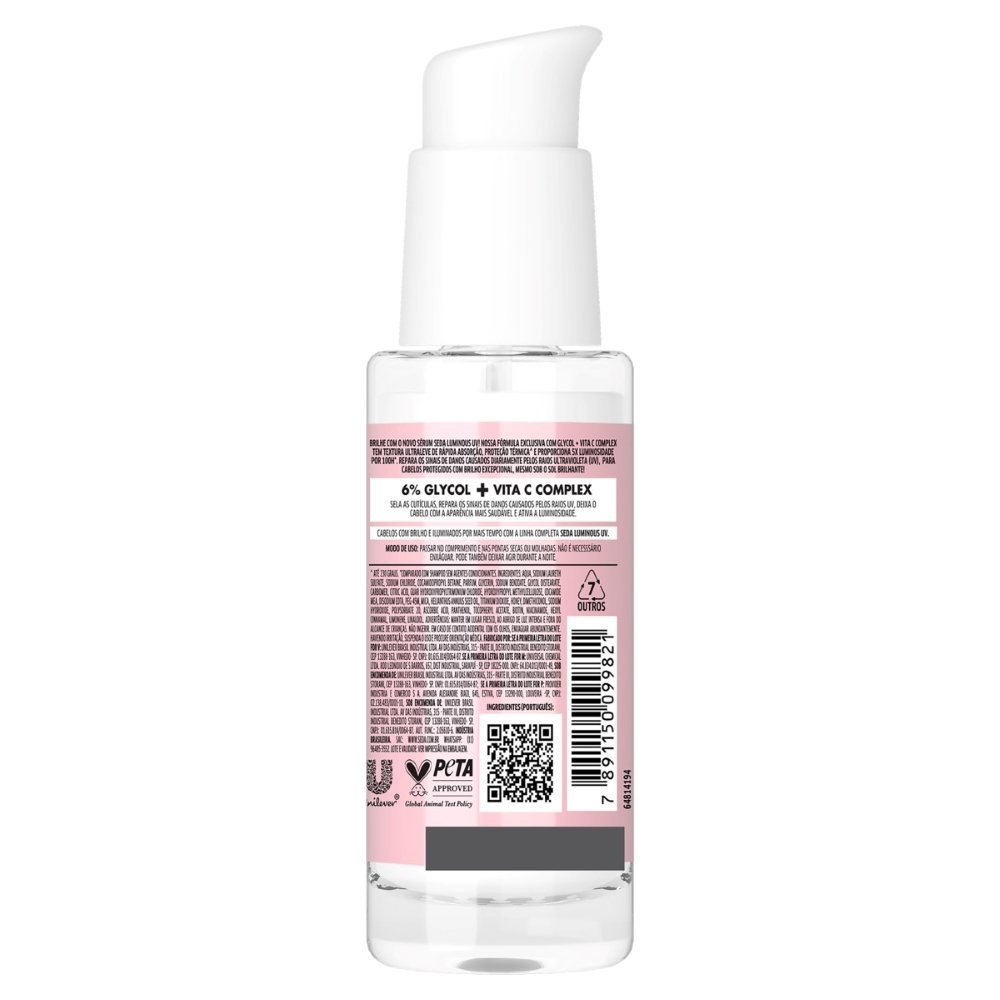 Creme Leave In Serúm Seda Luminous UV Pump 110ml