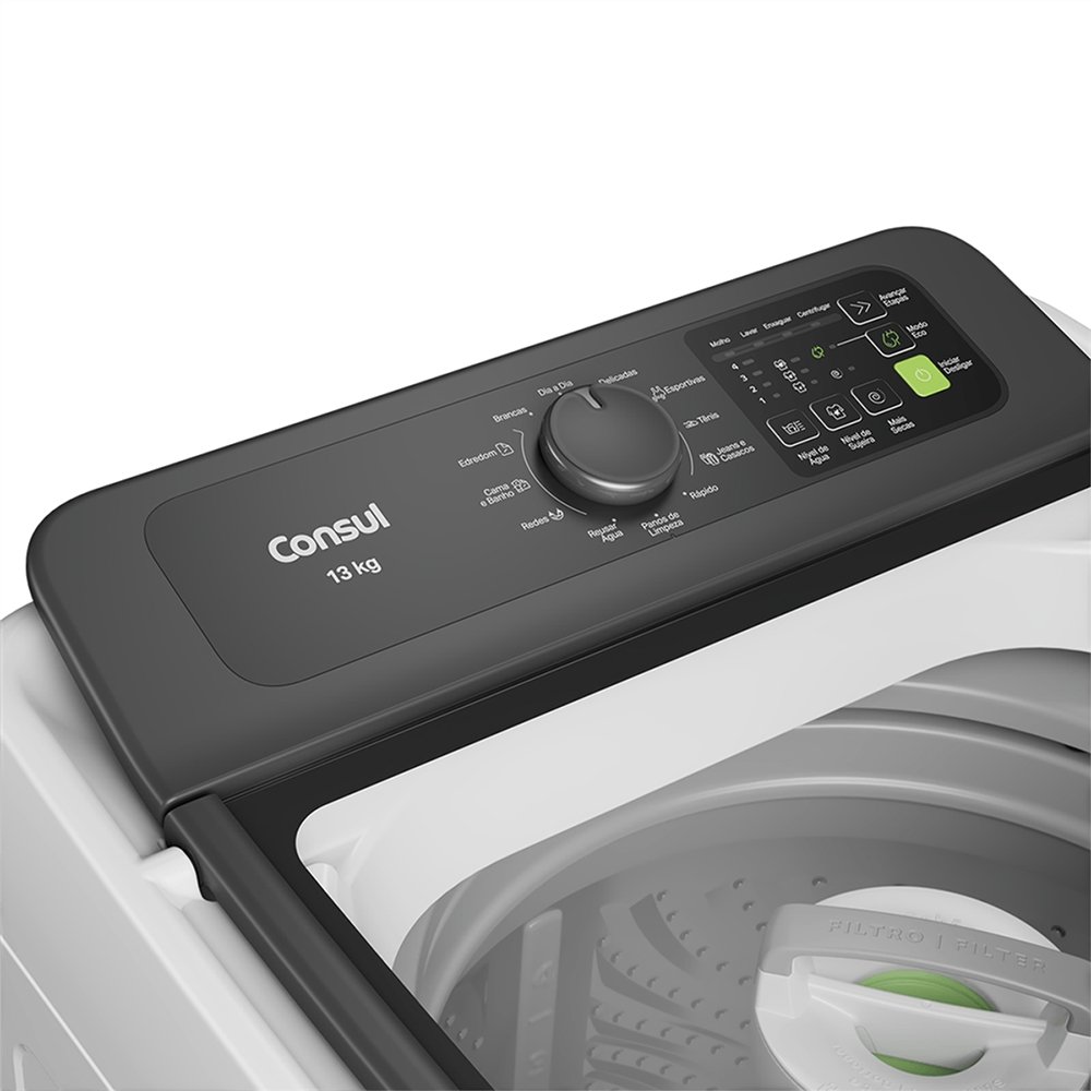 Máquina de Lavar Roupas 13 Kg Consul CWN13ABBNA - Branca, 220V