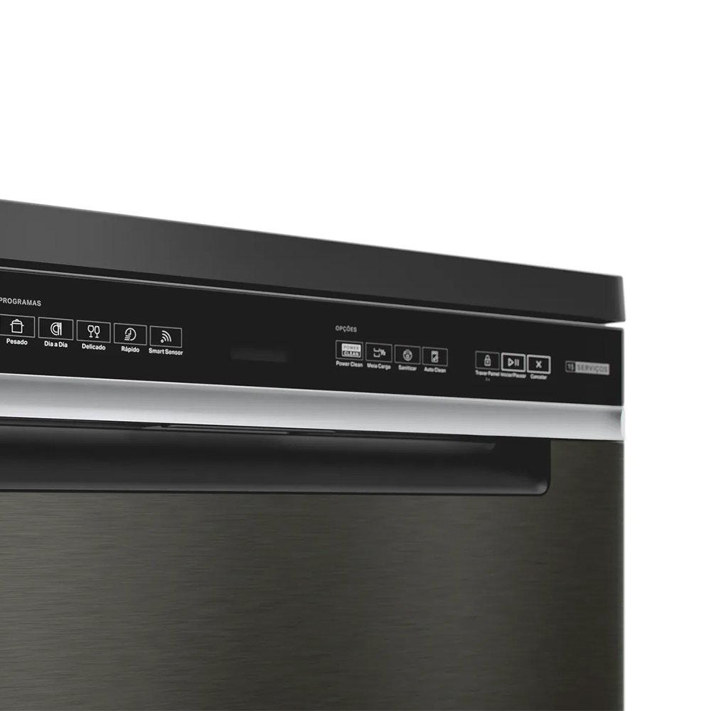 Lava-Louças 15 Serviços Brastemp BLF62AP - 5 Programações, Preto
