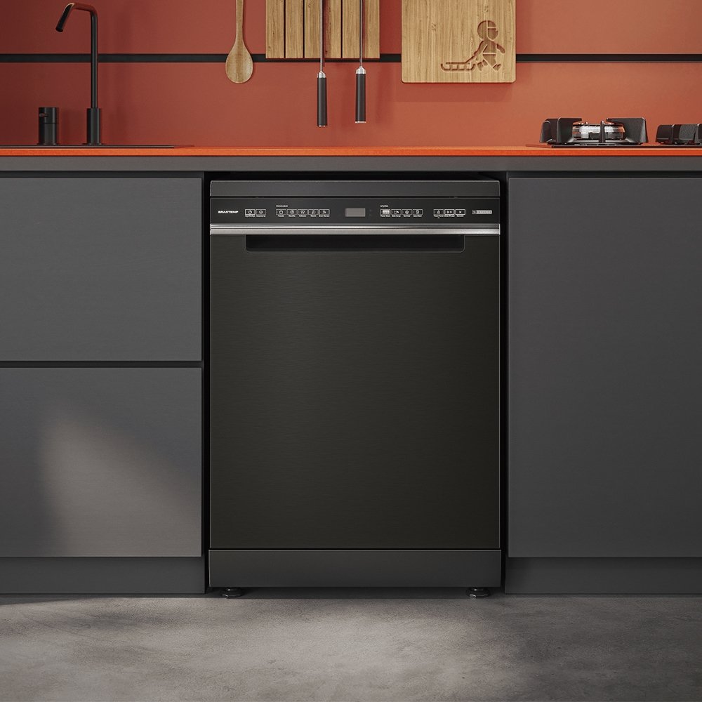 Lava-Louças 15 Serviços Brastemp BLF62AP - 5 Programações, Preto