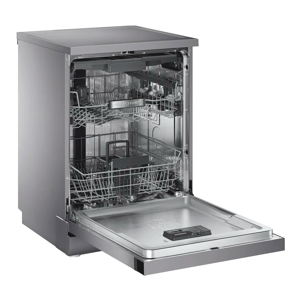 Lava-Louças Brastemp 15 Serviços BLF61AR - 5 Programações, Inox, 110V