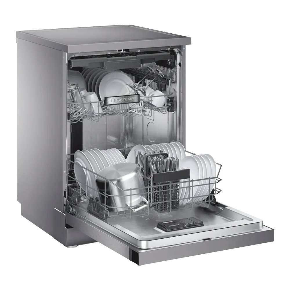 Lava-Louças Brastemp 15 Serviços BLF61AR - 5 Programações, Inox, 110V