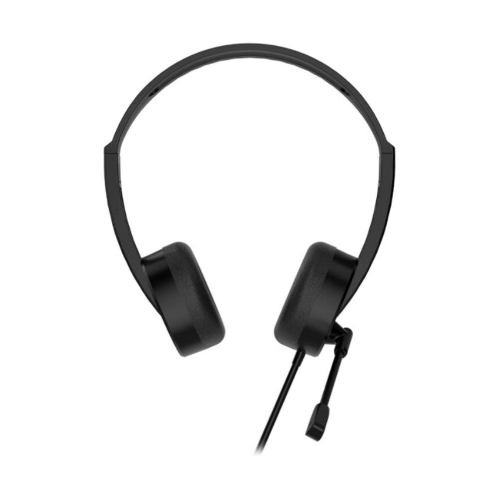 Headset com microfone Ajustável Lenovo, Conexão P2, Preto, Lecoo HT106