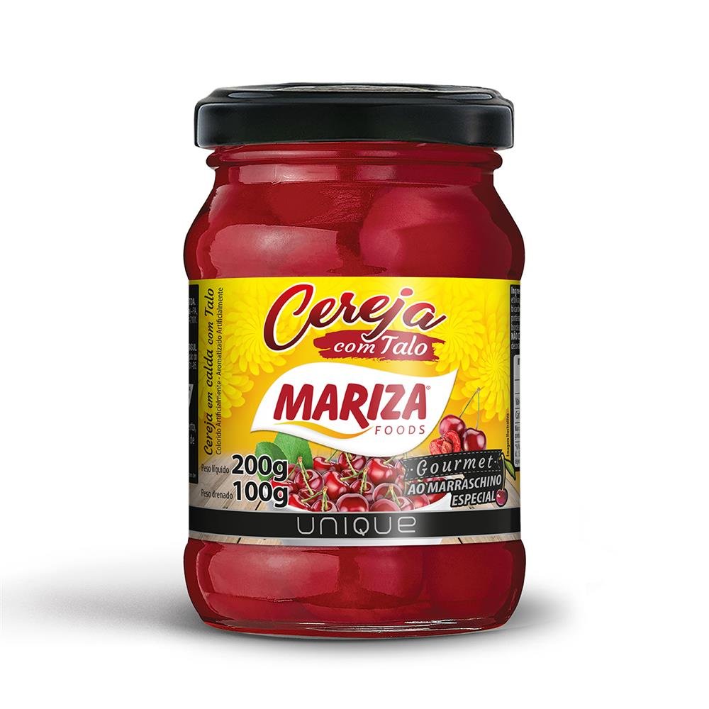 Cereja Calda Mariza 100g CX 24 Vidro