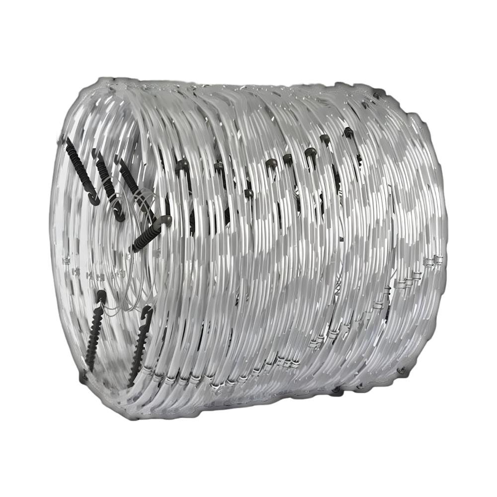 Concertina Perimetral Dupla Sensor Eletrificada 45cm Galvalume 8 metros