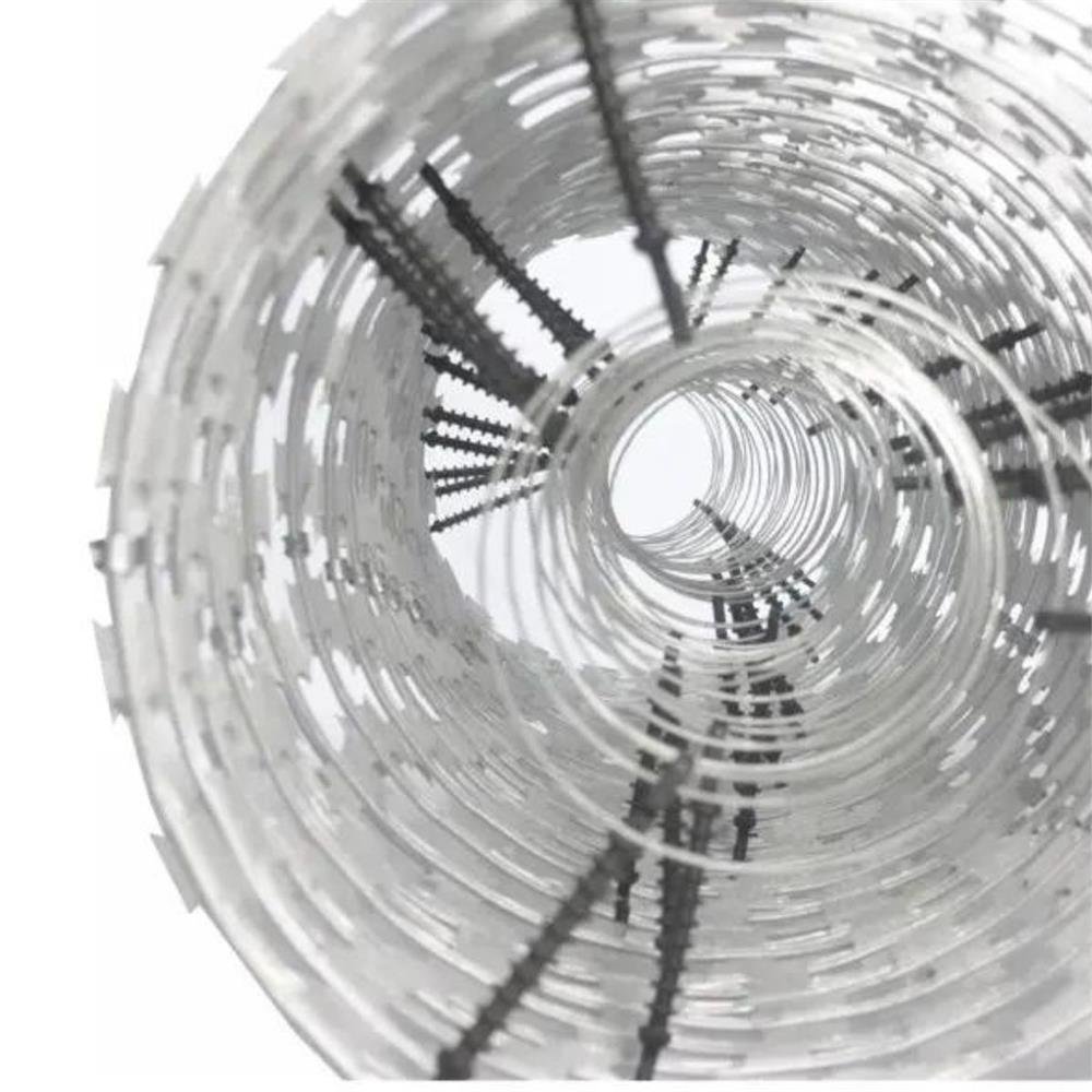 Concertina Perimetral Dupla Sensor Eletrificada 45cm Galvalume 8 metros