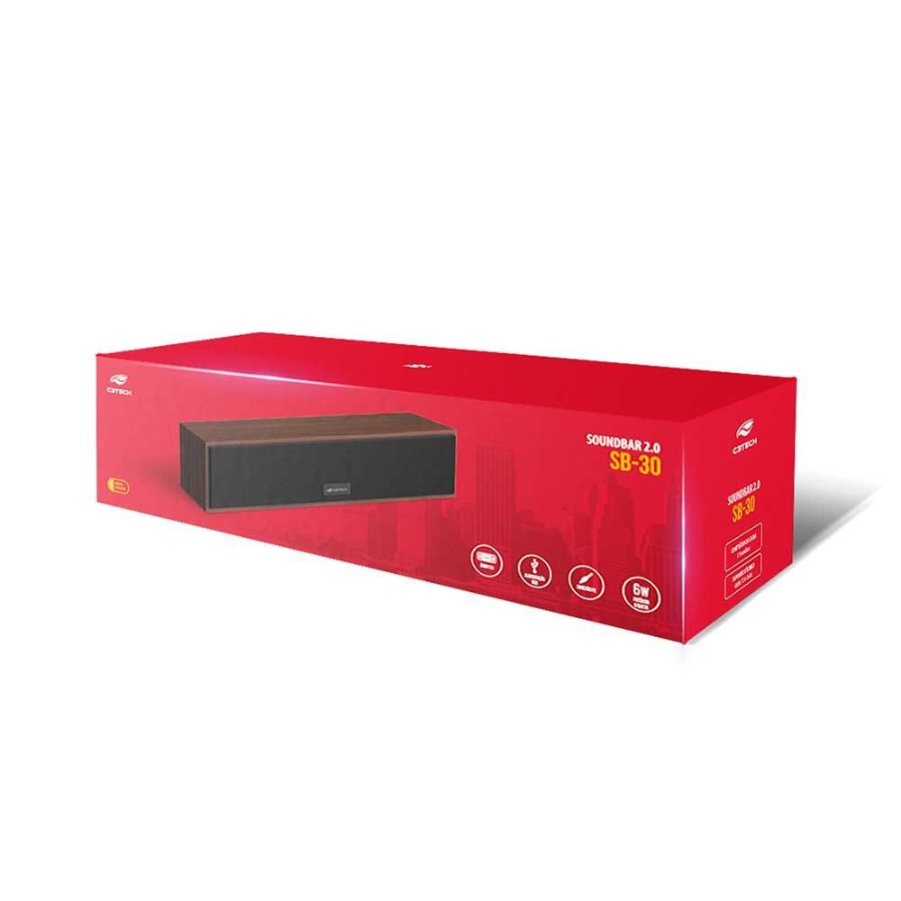 Caixa De Som C3tech Speaker 2.0 Sp-30bk