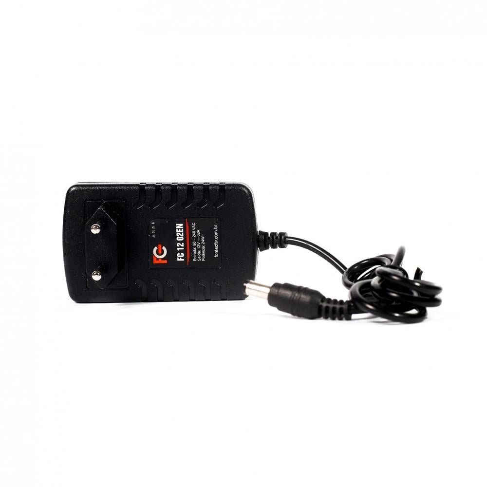 Fonte 12v Fonte Adaptadora 12v02a Fc1202en Fcfontes