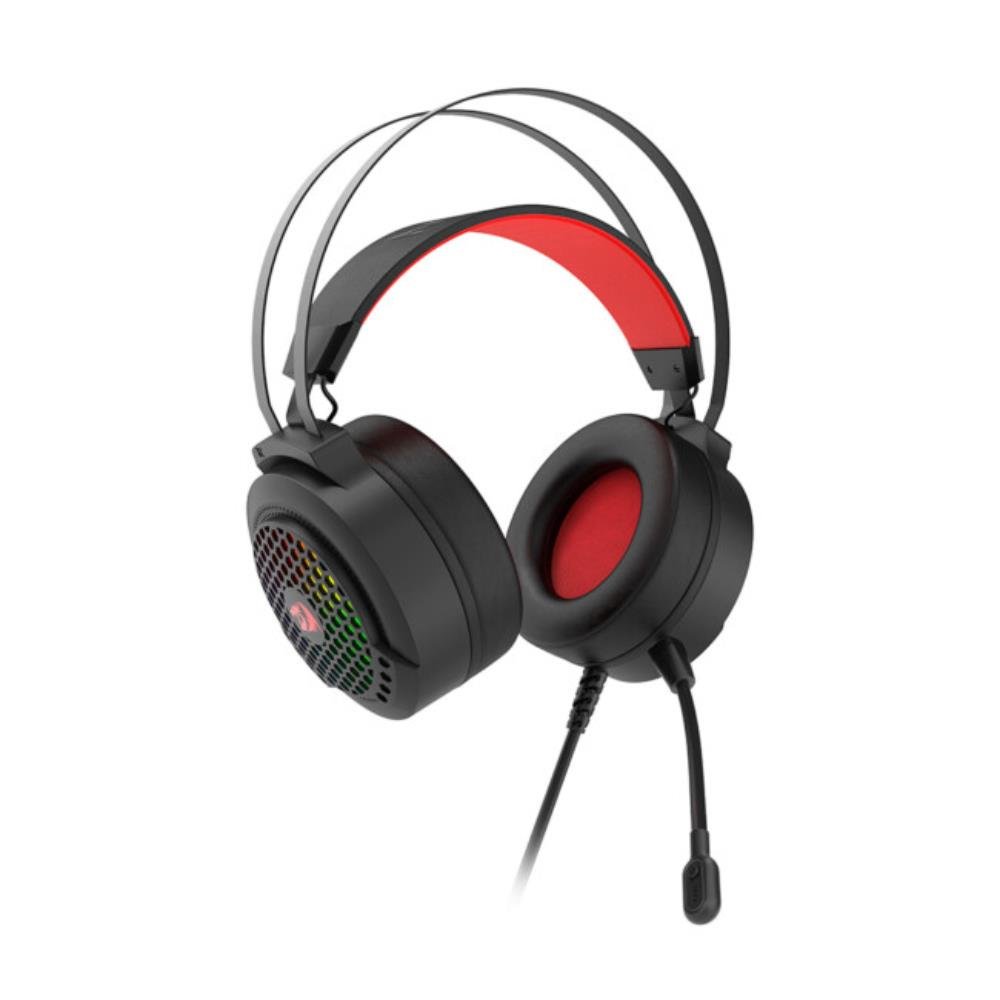 Headset Gamer Redragon Carmen, RGB, com Conexão P2 e USB, Preto, H261
