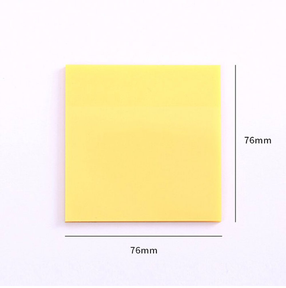 Bloco Anotacoes Pet Transparente 76X76 Amarelo C/50