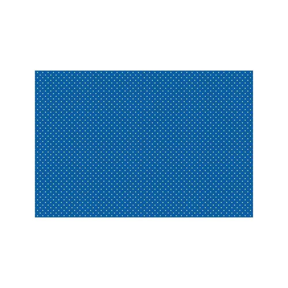 Papel Colorset Griffe 46X46cm Poa Azul E Branco Com 20 Folhas