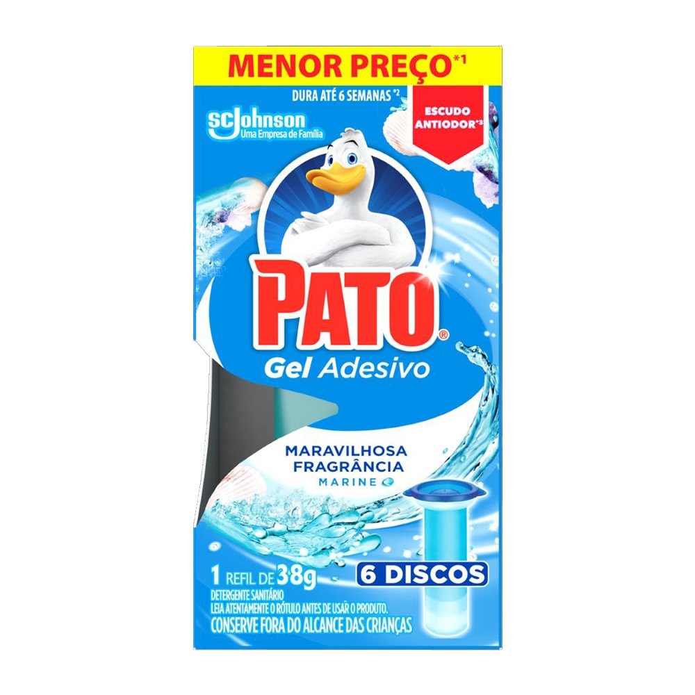 Pato Gel Adesivo Refil Marine com 6 Discos
