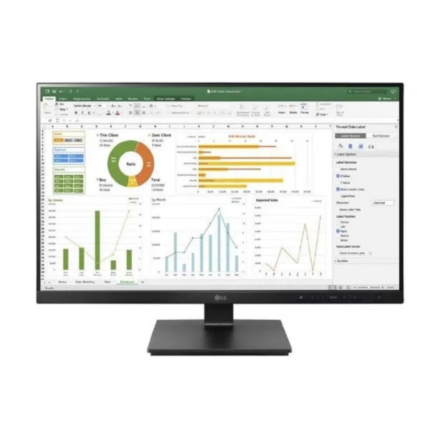 Monitor LG 23,8" 75Hz 5ms HDMI Displayport - 24BN650U-B