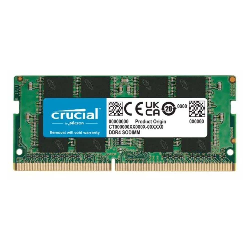 Memória Ram Para Notebook Crucial, 8Gb, 3200Mhz, Ddr4, Cl22 - Ct8g4sfra32a