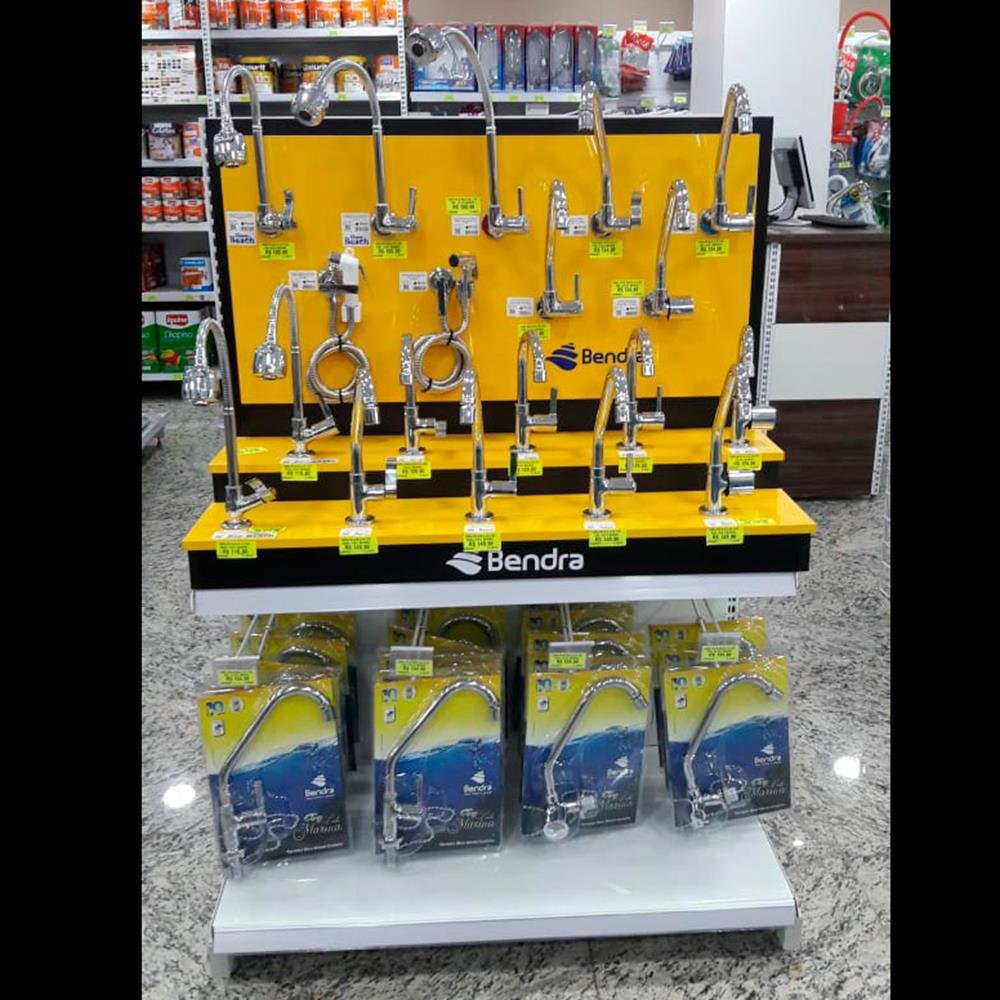 Expositor de Torneiras com 162 peças Bendra