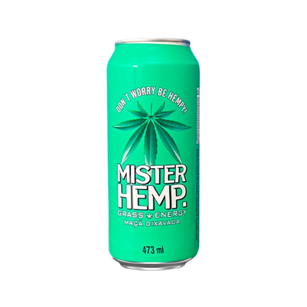 Energético Mister Hemp. Maçã Dixavada 473ml