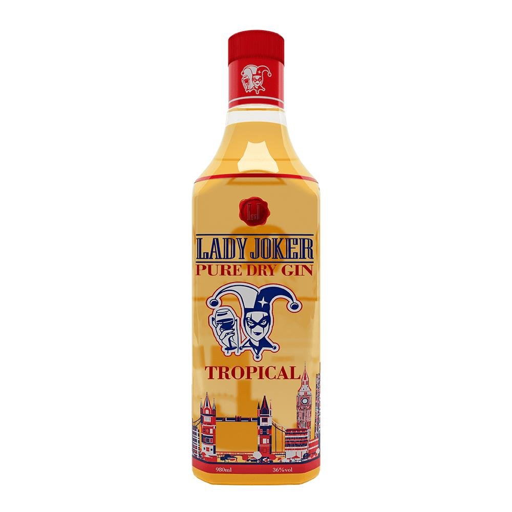 Gin Lady Joker Tropical Pet 980ml