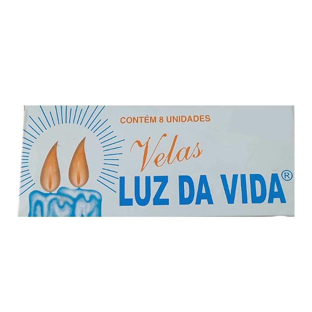 Vela Luz Da Vida Número 03 8x15,5g Branca
